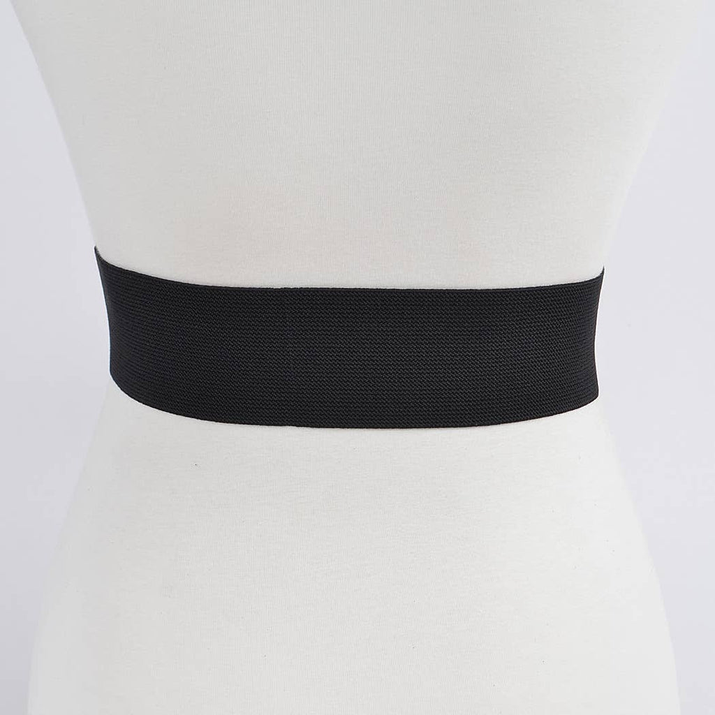 Faux Leather Elastic Belt