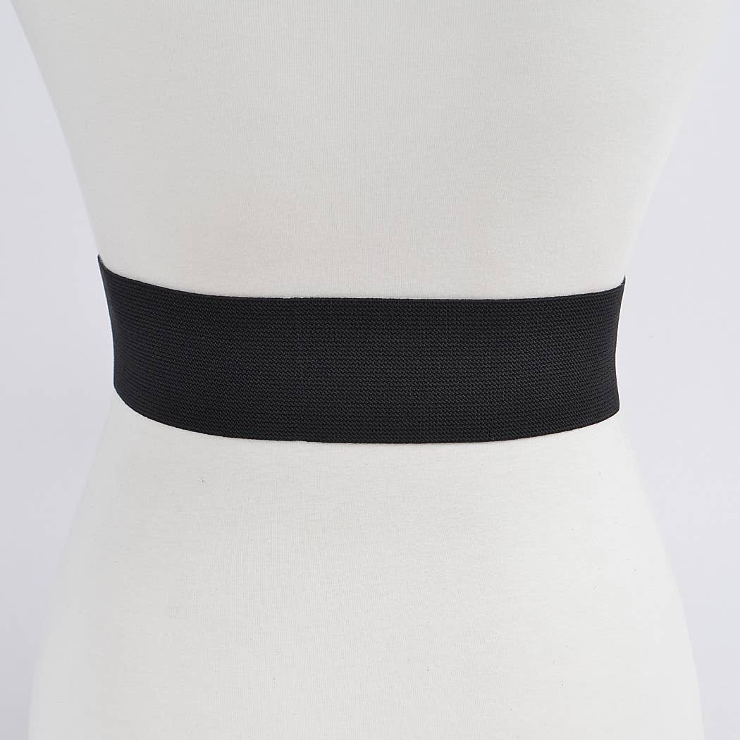 Faux Leather Elastic Belt