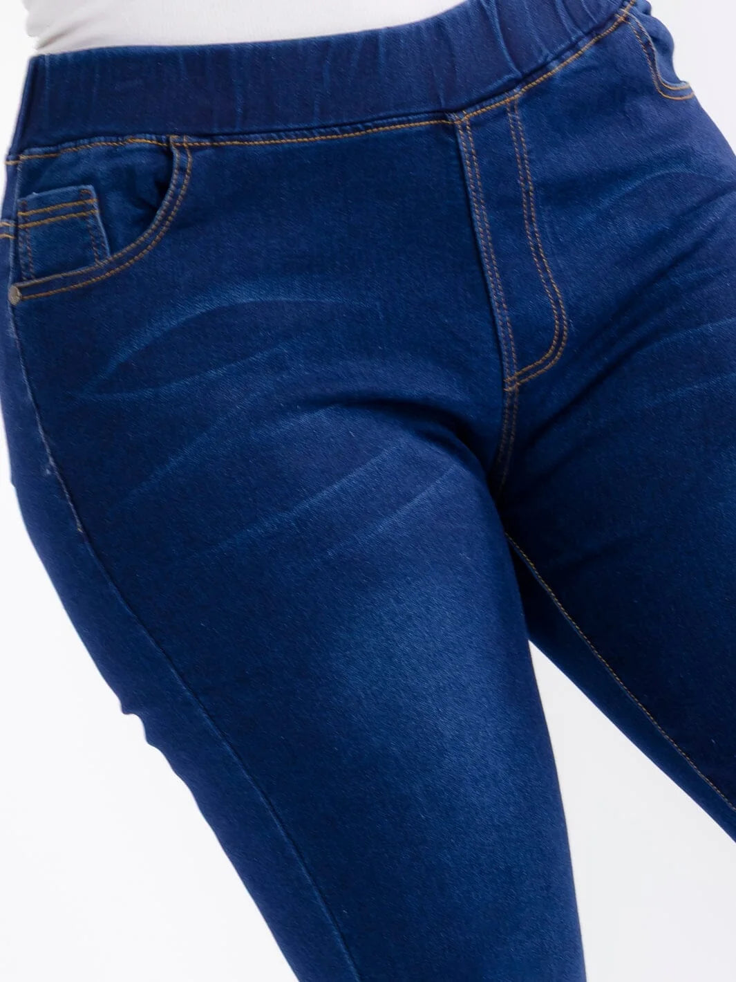 Plus-Distress Skinny Jeggings