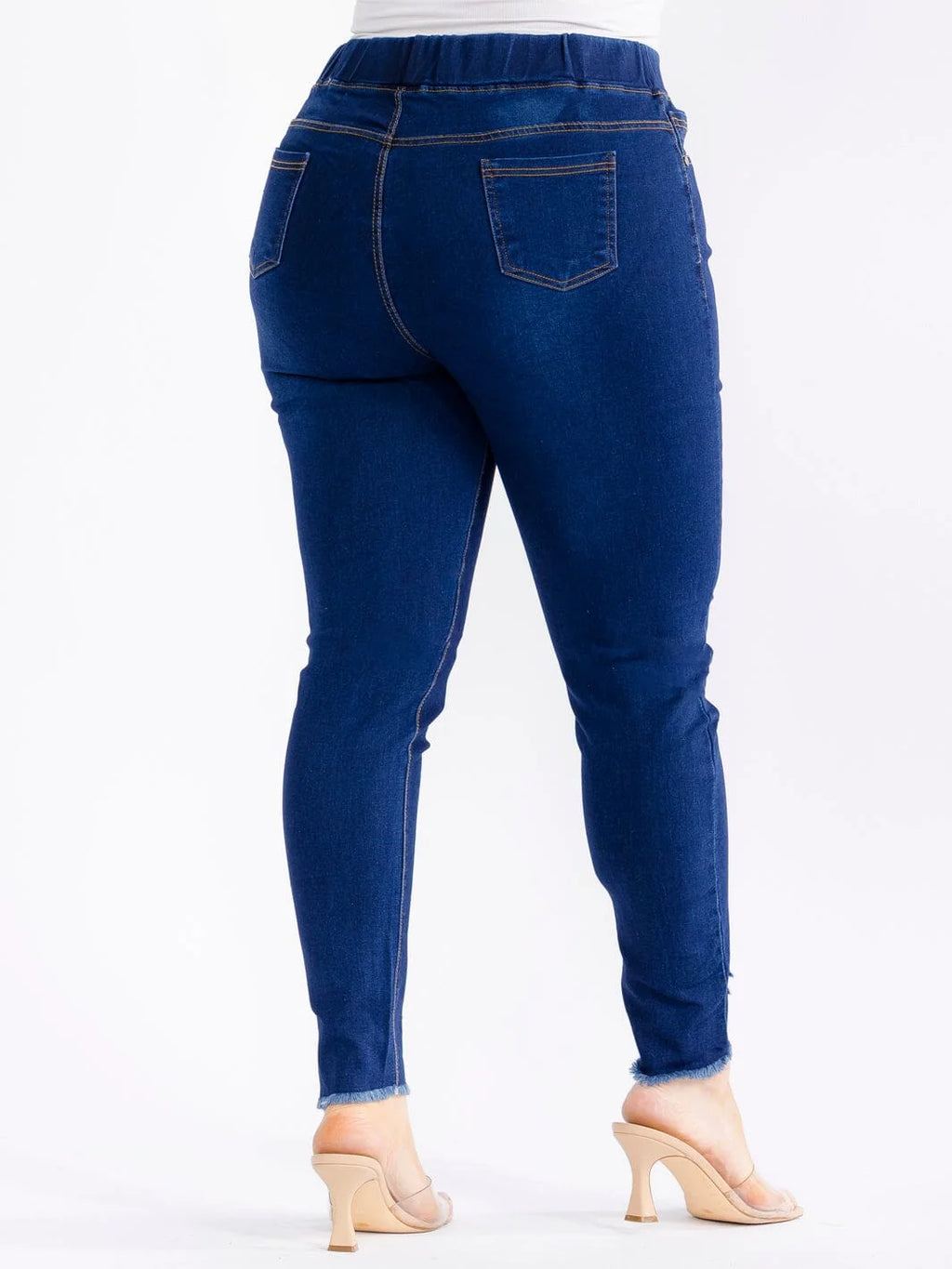 Plus-Distress Skinny Jeggings